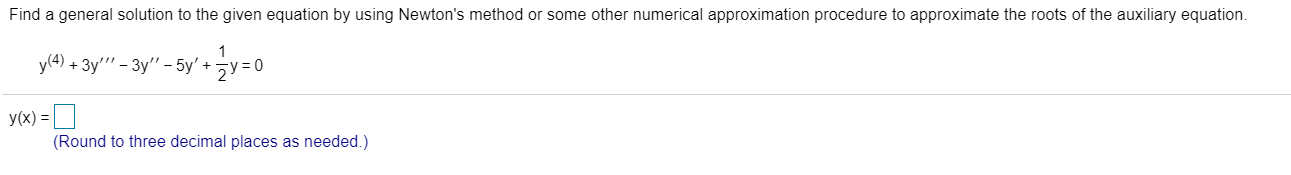 Solved Find a general solution to the given equation by | Chegg.com