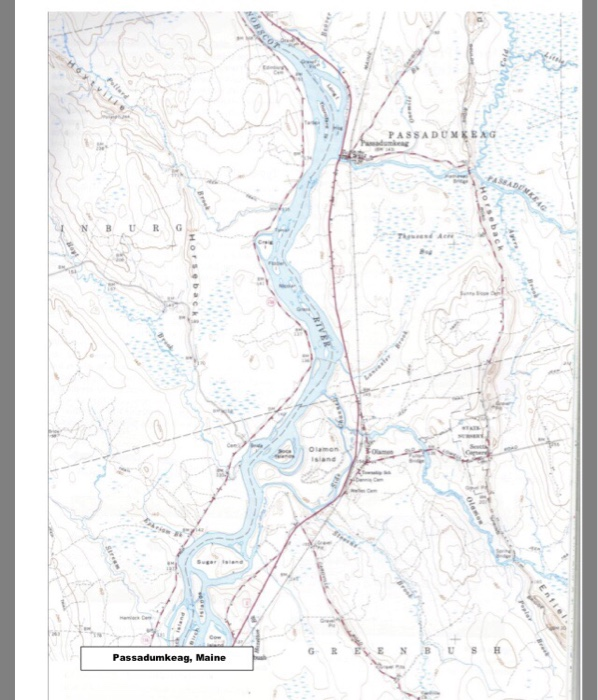 Solved Passadumkeag Quadrangle, Maine What geologic name is | Chegg.com