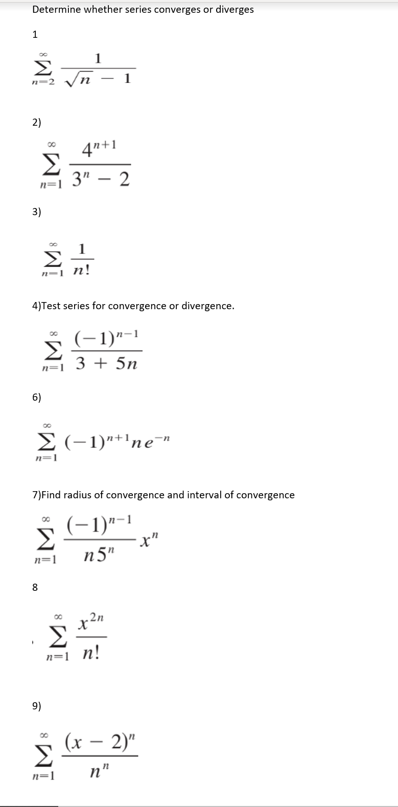 Solved Determine Whether Series Converges Or Diverges 1 1 Σ 6651