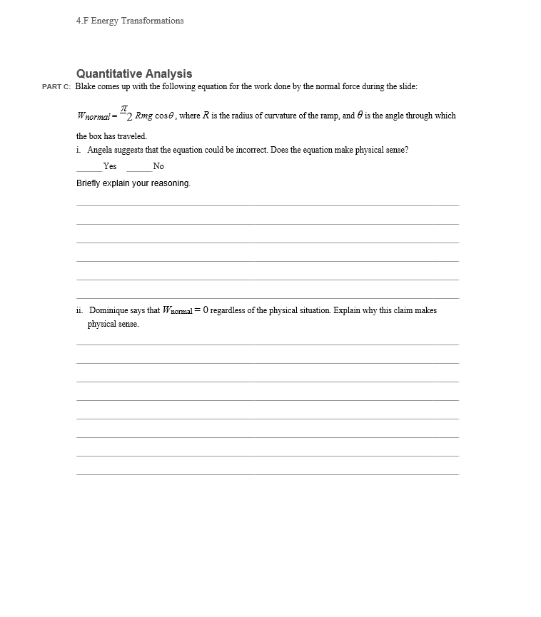 Energy transformation worksheet quizlet picture