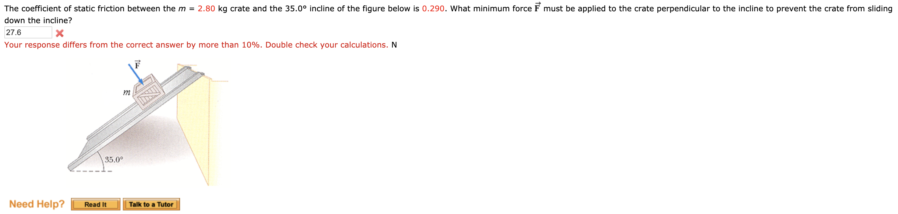 Solved The coefficient of static friction between the m = | Chegg.com