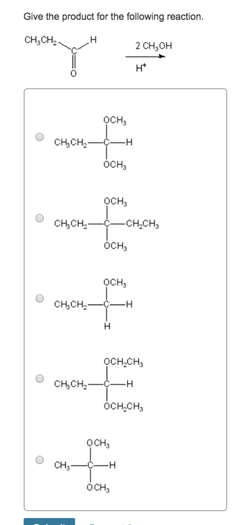 Solved Give the product for the following reaction. CH3CH2 2 | Chegg.com