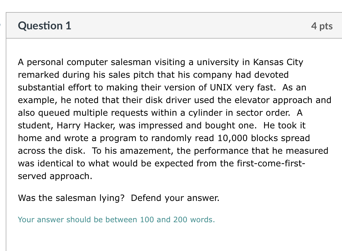 Solved Question 1 4 pts A personal computer salesman | Chegg.com