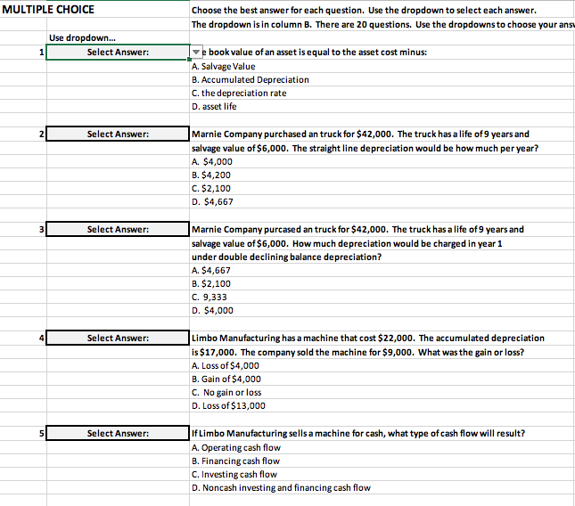 Solved MULTIPLE CHOICE Choose the best answer for each | Chegg.com
