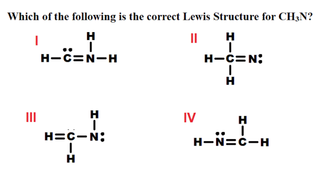 Solved Which of the following is the correct Lewis Structure | Chegg.com