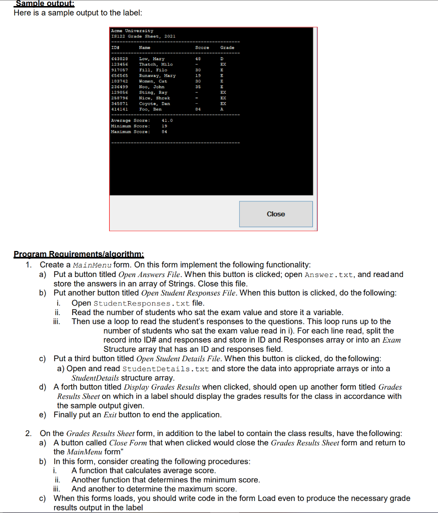 Student exam analyzer upon successful completion of chegg