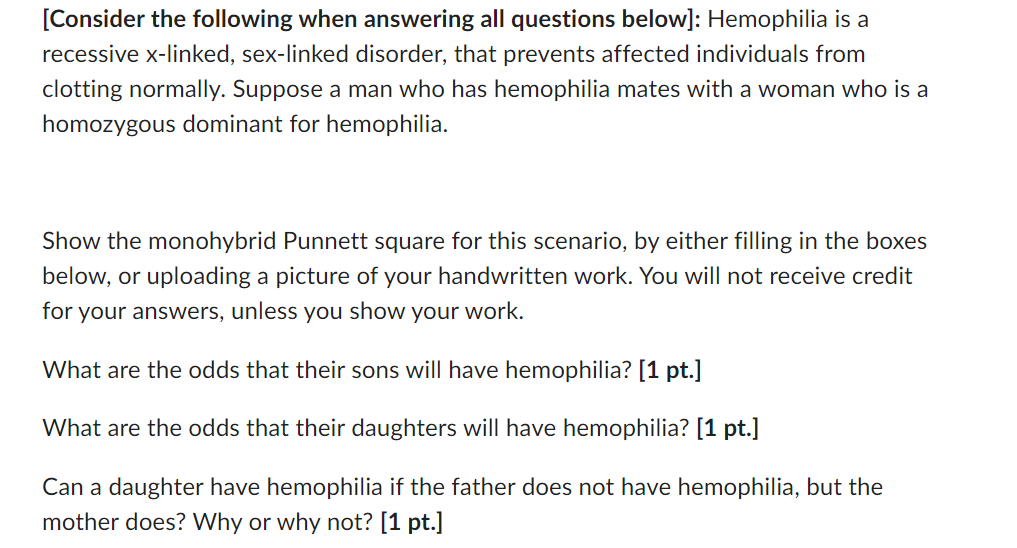 Solved [Consider the following when answering all questions | Chegg.com