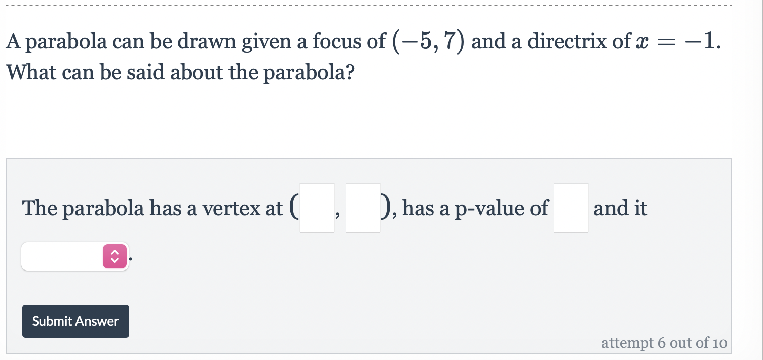 step pattern parabola 1 3 5 7