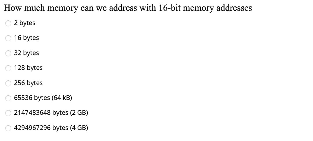 solved-how-much-memory-can-we-address-with-16-bit-memory-chegg