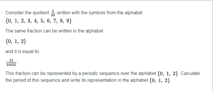 Solved 5 Consider the quotient written with the symbols from | Chegg.com