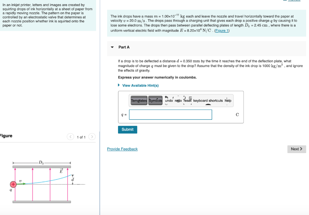 Solved In an inkjet printer, letters and images are created | Chegg.com