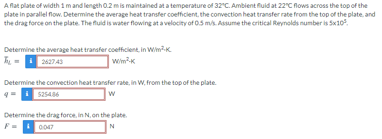 Solved A Flat Plate Of Width 1 M And Length 0.2 M Is | Chegg.com