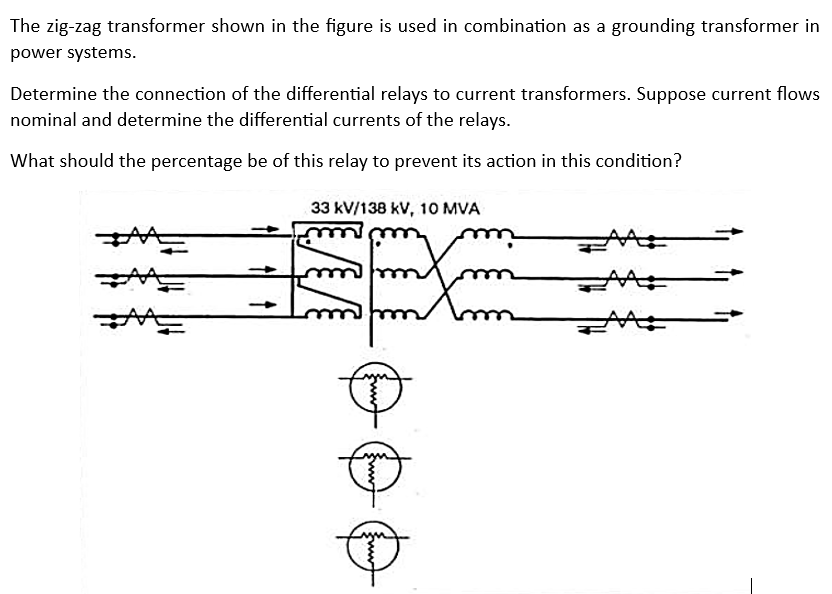 Solved The zigzag transformer shown in the figure is used