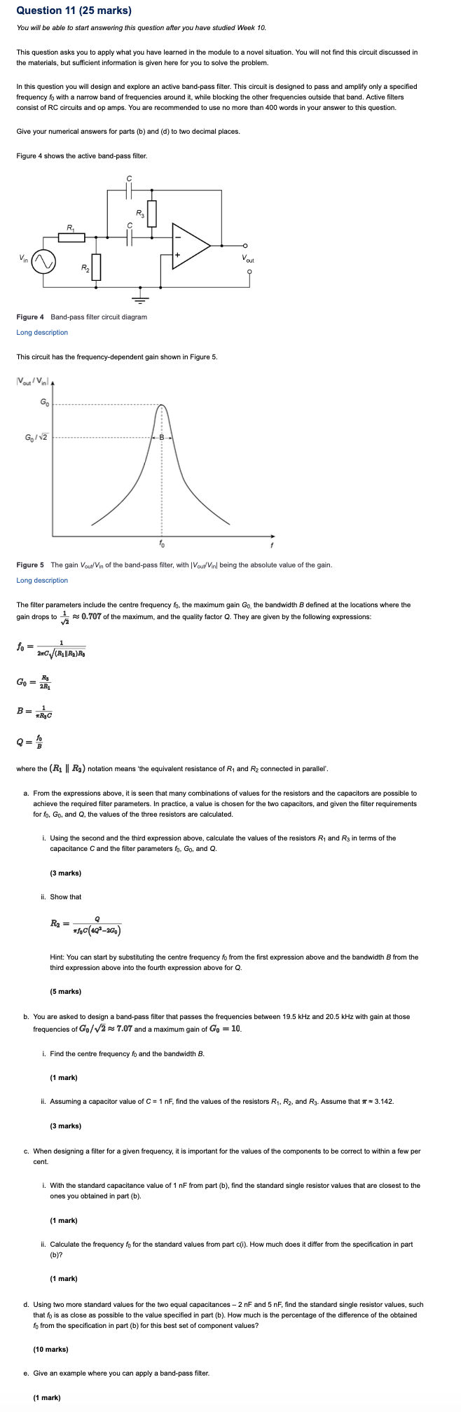 Solved Question 11 (25 marks) You will be able to start | Chegg.com