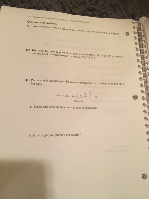 Solved Questio ons and Problems Q1 Acetaminophen does not