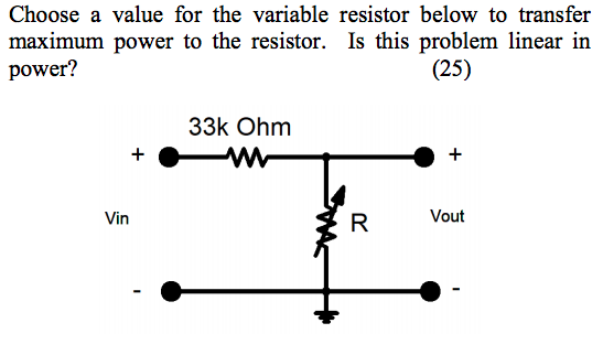 Solved Choose a value for the variable resistor below to | Chegg.com