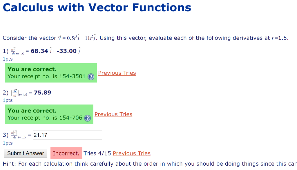 Solved Calculus with Vector Functions Consider the vector | Chegg.com