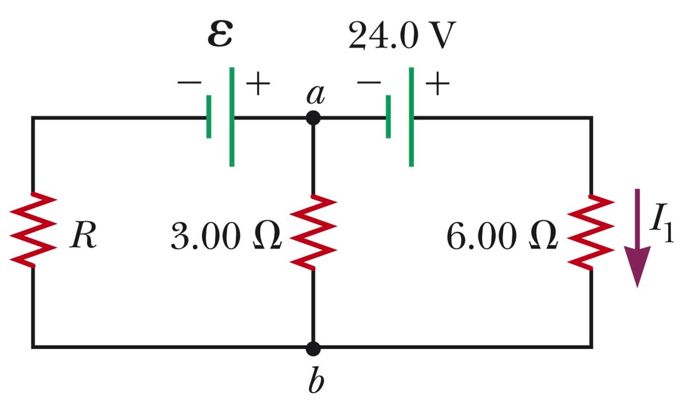 Solved In the circuit below, the current I1 through the 6.00 | Chegg.com