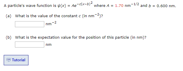 Solved A Particle S Wave Function Is X Ae X B Where Chegg Com