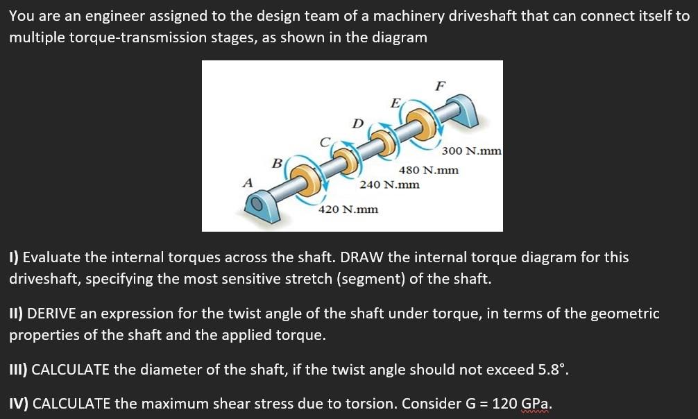 Solved You are an engineer assigned to the design team of a | Chegg.com
