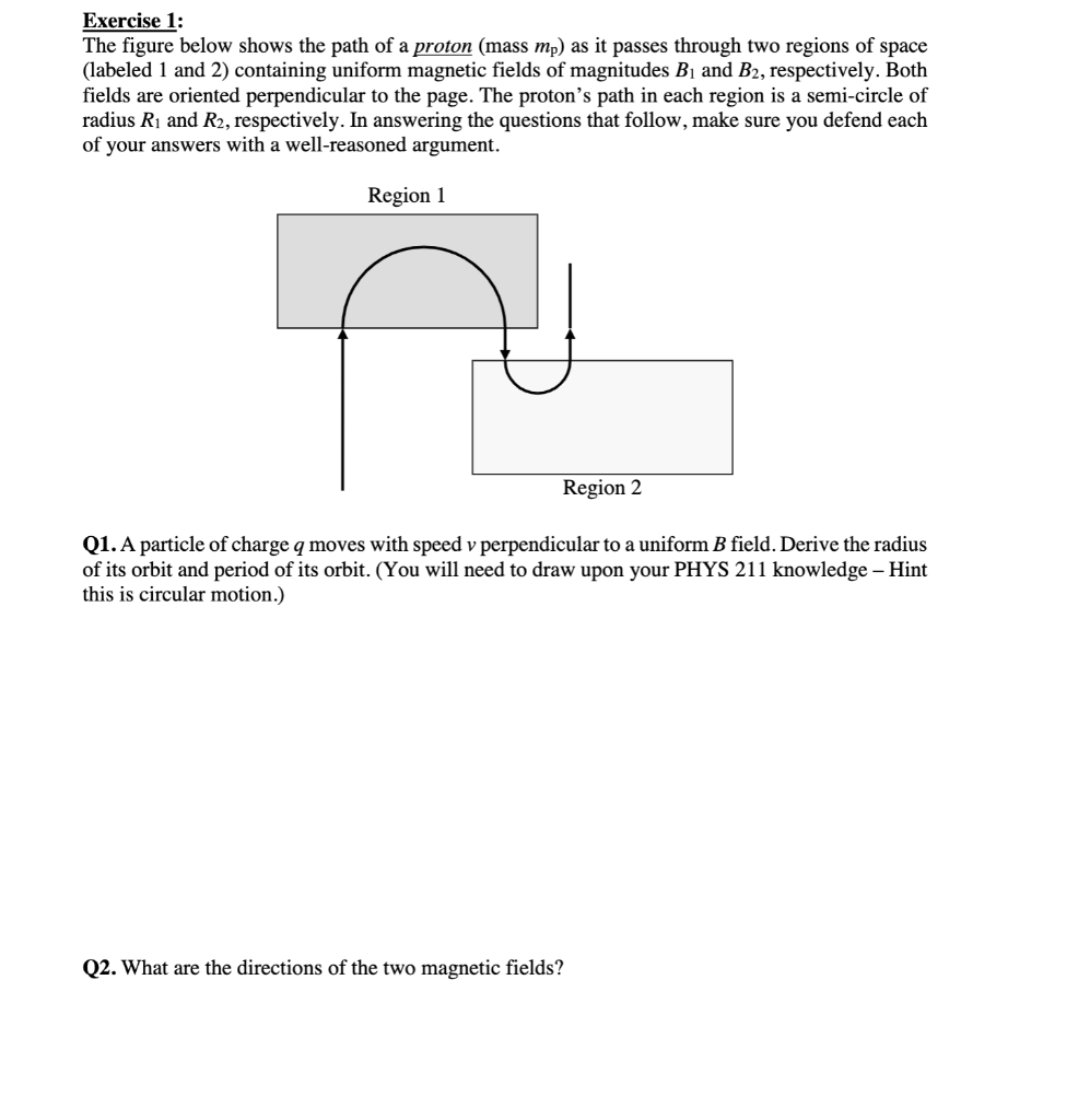 Solved Exercise 1: The figure below shows the path of a | Chegg.com