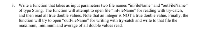 Solved 3. Write a function that takes as input parameters | Chegg.com