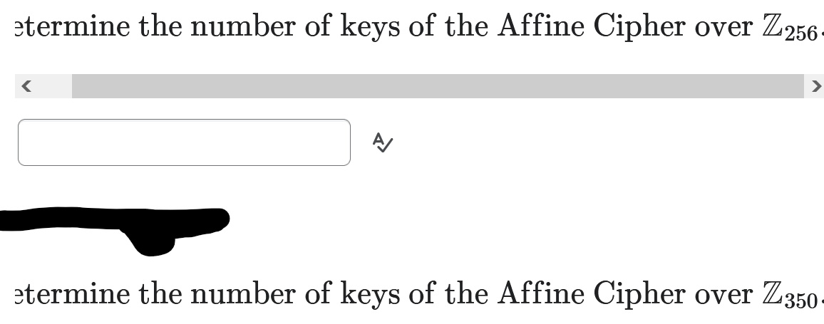 Solved Atermine The Number Of Keys Of The Affine Cipher Over | Chegg.com