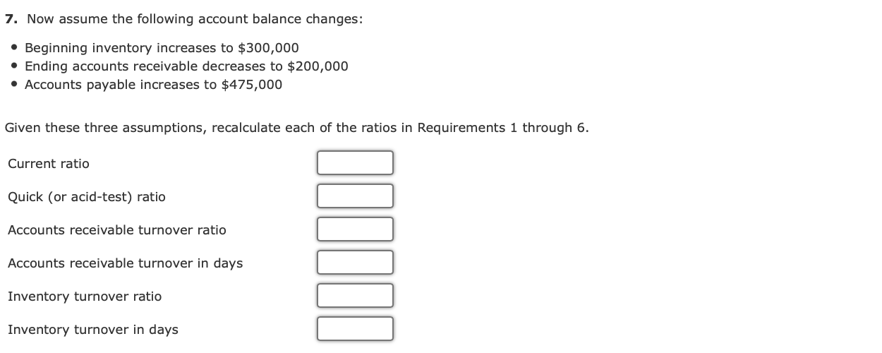 Solved Liquidity Analysis The Following Selected Information | Chegg.com