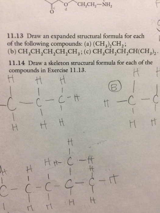 Solved 11.13 Draw an expanded structural formula for each of | Chegg.com