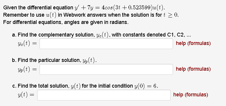 Solved Given the differential equation | Chegg.com