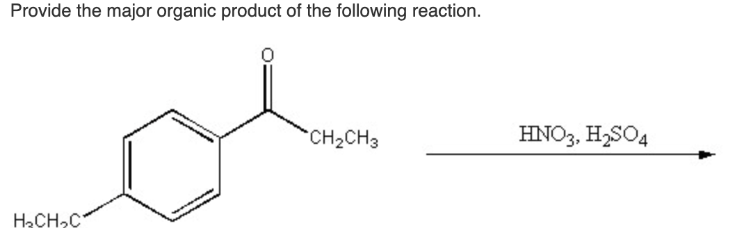 Solved Provide the major organic product of the following | Chegg.com