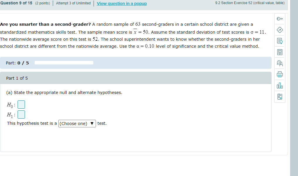 Solved Are you smarter than a second-grader? A random sample | Chegg.com