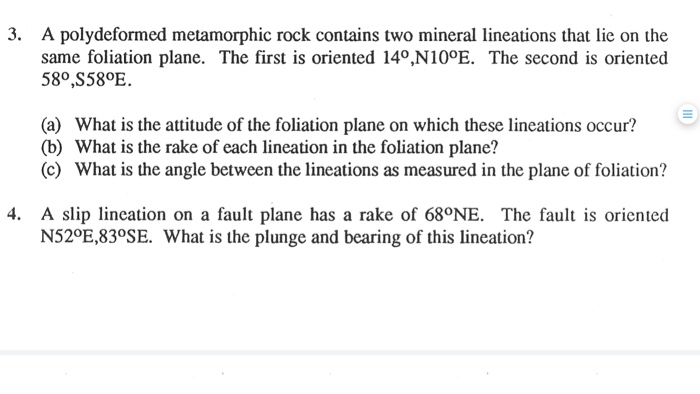 Solved A polydeformed metamorphic rock contains two mineral | Chegg.com