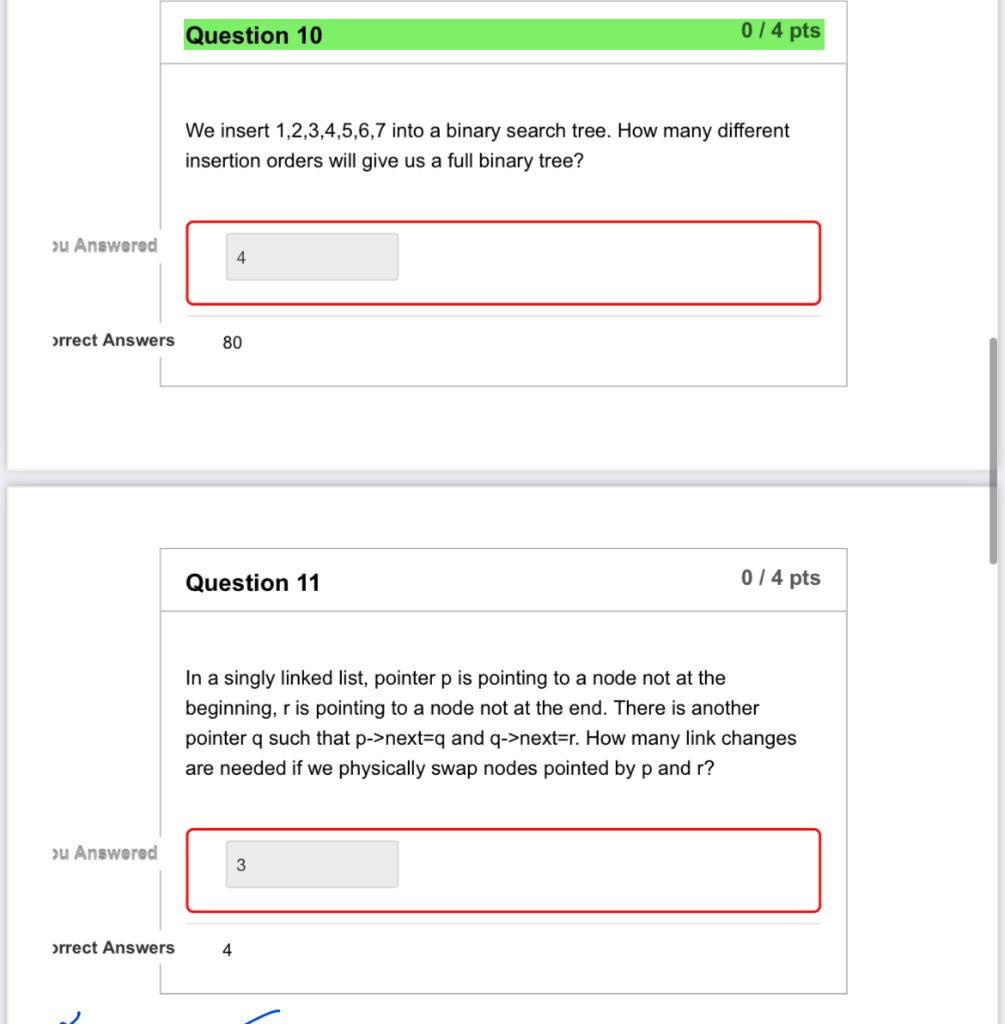 Solved These questions are from Data Structures. Please | Chegg.com