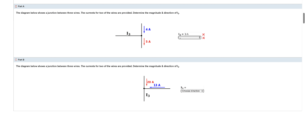 Solved The diagram below shows a junction between three | Chegg.com