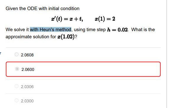 Solved Given the ODE with initial condition ad' (t) = x+t, | Chegg.com
