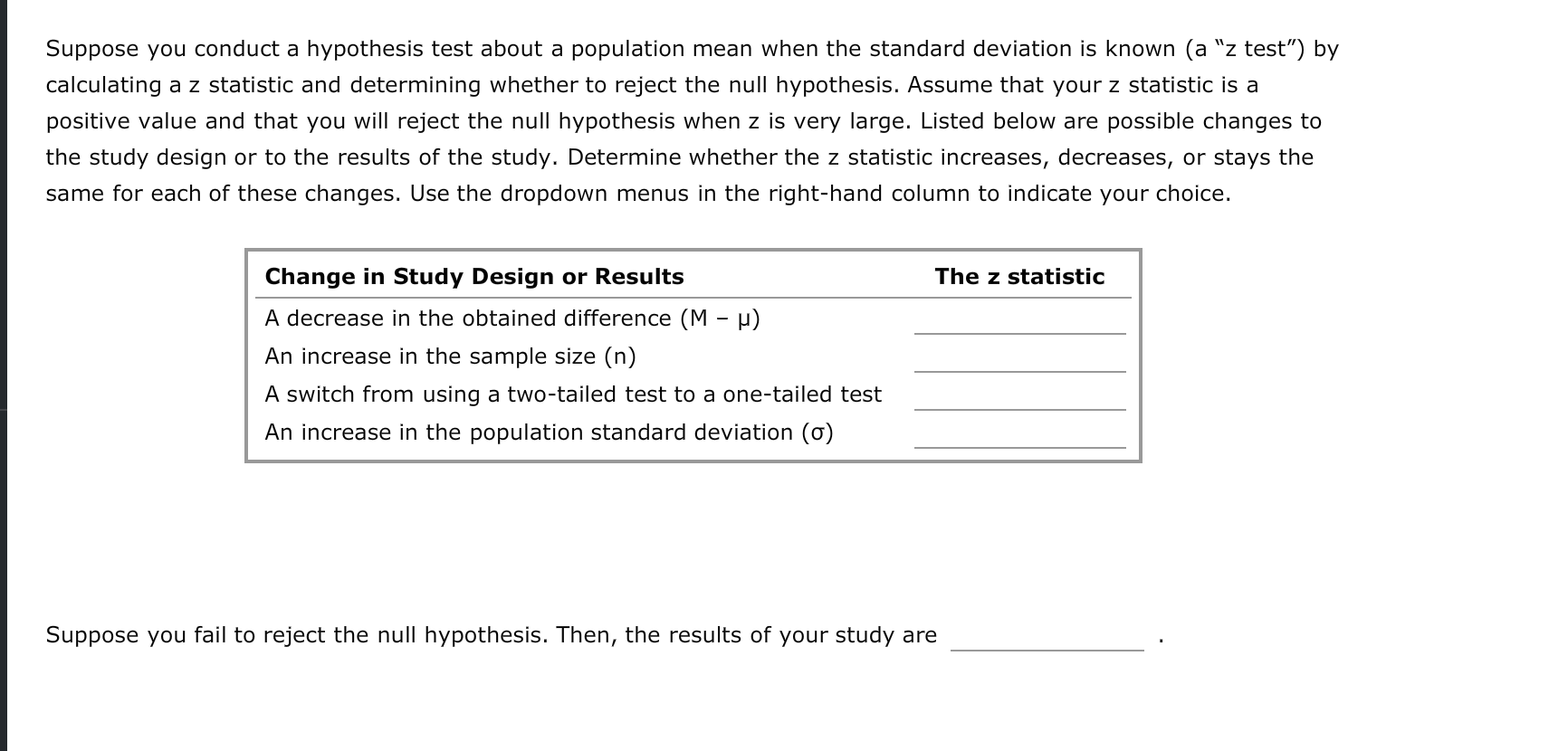 Solved Suppose you conduct a hypothesis test about a