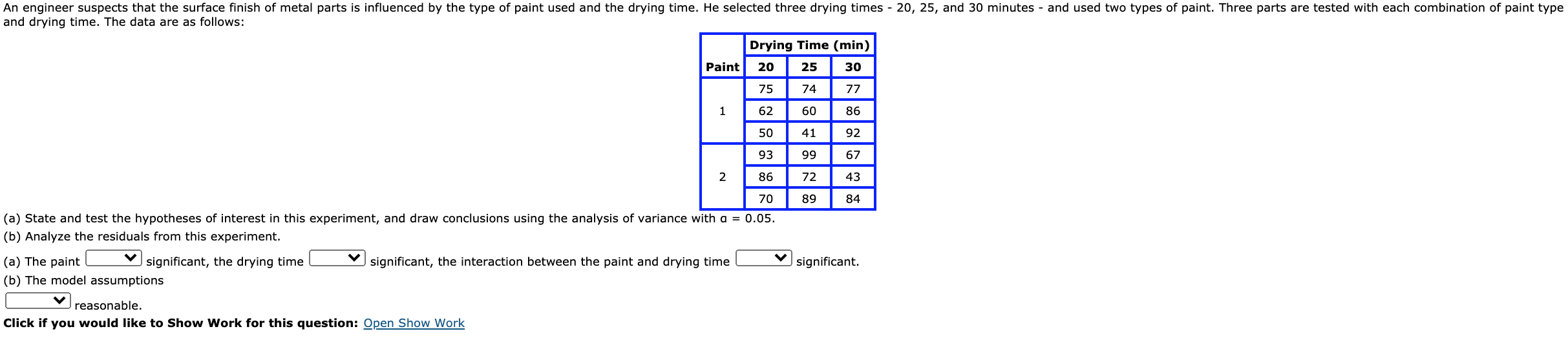 Solved An engineer suspects that the surface finish of metal