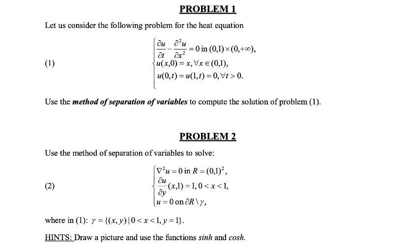 Solved PROBLEM 1 Let us consider the following problem for | Chegg.com