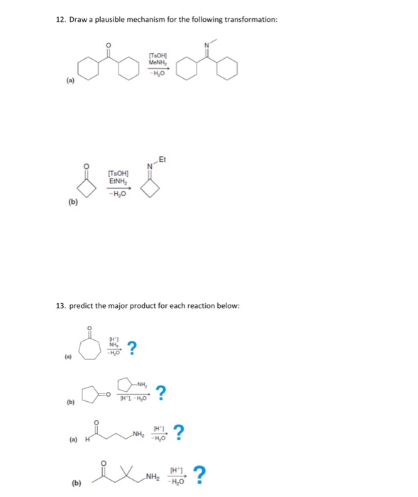 Solved Draw a plausible mechanism for the following