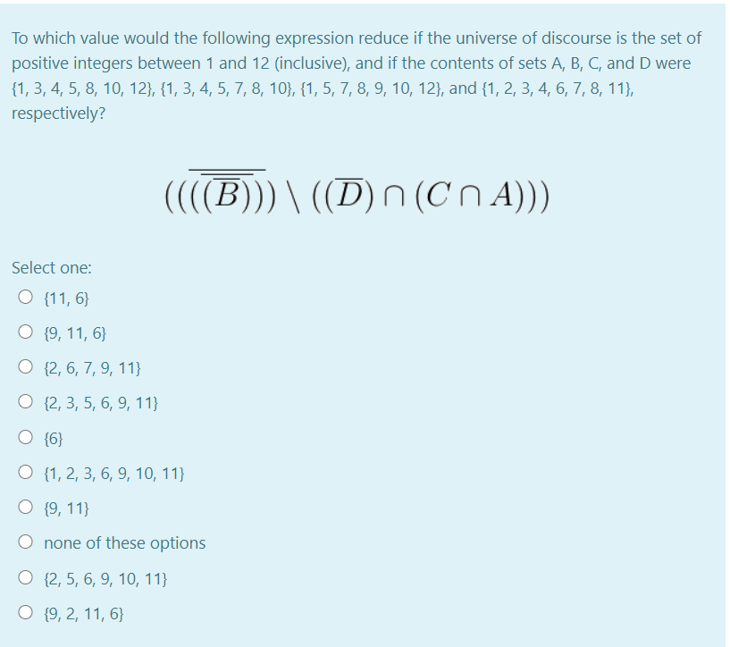 Solved To which value would the following expression reduce | Chegg.com