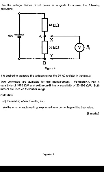 Solved Use the voltage divider circuit below as a guide to | Chegg.com