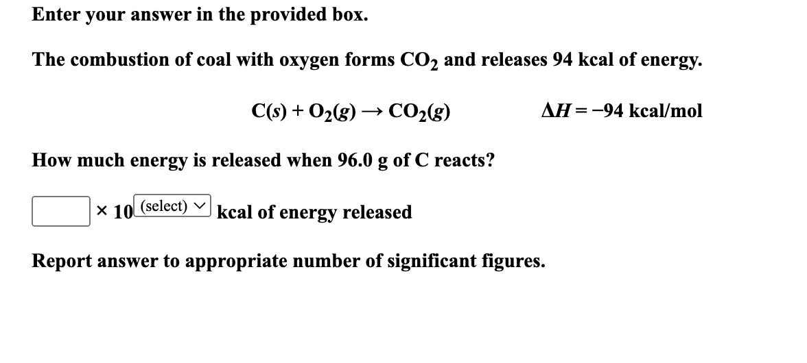 Solved Enter your answer in the provided box. Answer the | Chegg.com