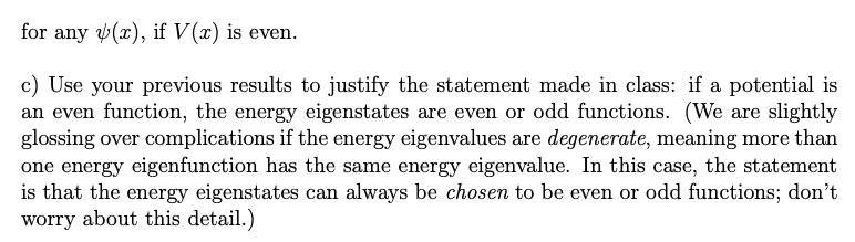 Solved 2 5 Points Parity Operator Define The Parity Chegg