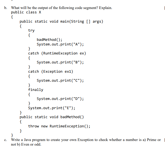 Solved b. What will be the output of the following code | Chegg.com