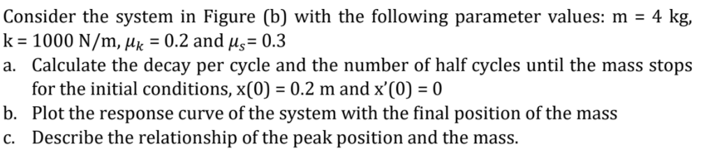 Solved Consider The System In Figure (b) With The Following | Chegg.com