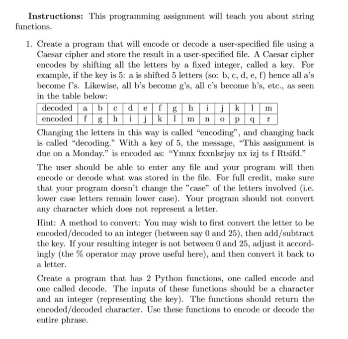 Solved Instructions: This programming assignment will teach | Chegg.com
