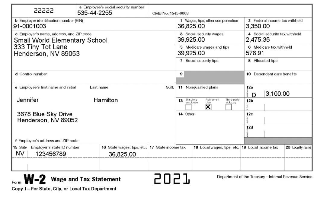 Required: Please Complete The Required Federal 