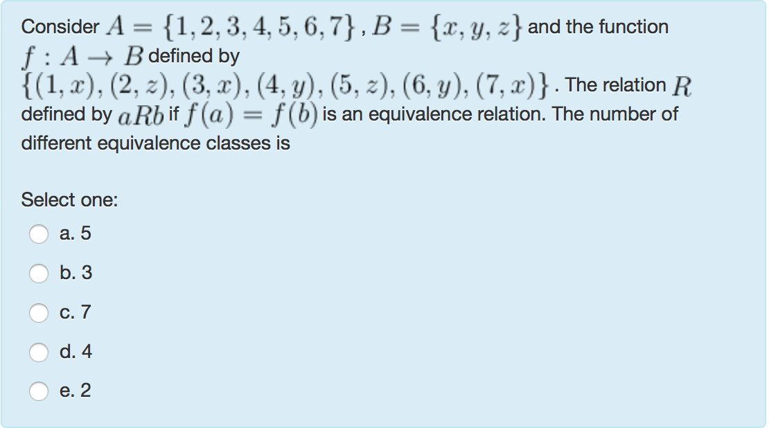 Solved Consider A 1 2 3 4 5 6 7 B X Y Z A Chegg Com