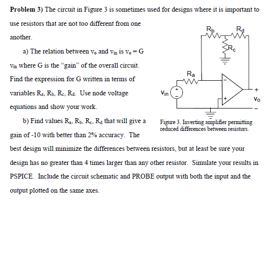 Solved Problem 3) The Circuit In Figure 3 Is Sometimes Used | Chegg.com